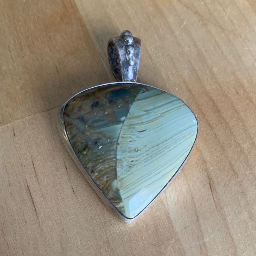 Sterling Silver Jasper Pendent